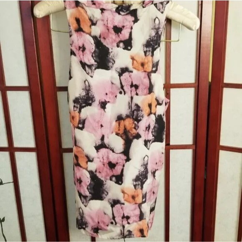 J. Crew Silky Pink & White Floral Top Size Medium